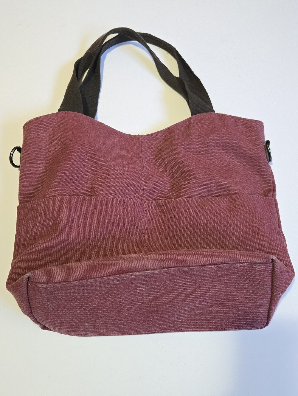 Canvas Tote Bag in Wine Red - Versatile Everyday Carry